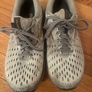 Brooks Glycerin 17 Light Gray Silver Running Shoes Sneakers - US 7.5